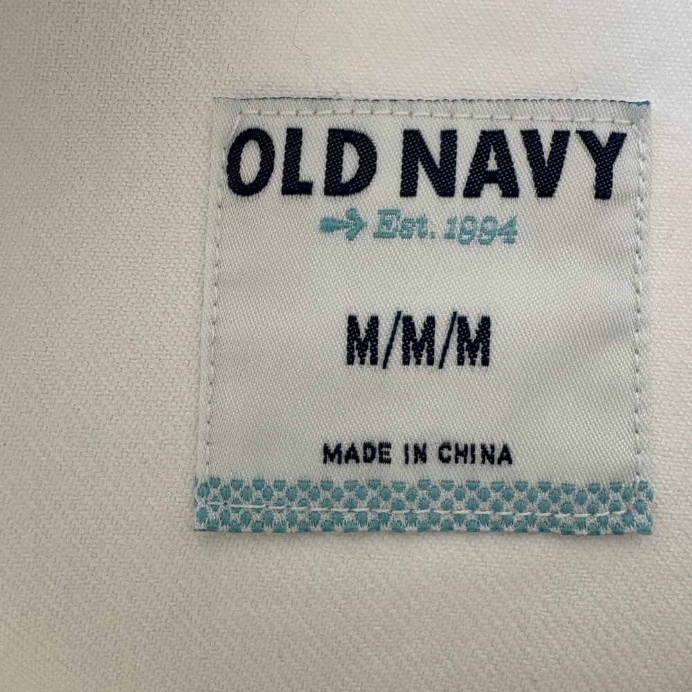 Old Navy White Denim Jacket with Button-Front - Picture 4 of 4